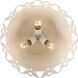 Eloise 3 Light 15.38 inch Antique Ivory Flush Mount Ceiling Light